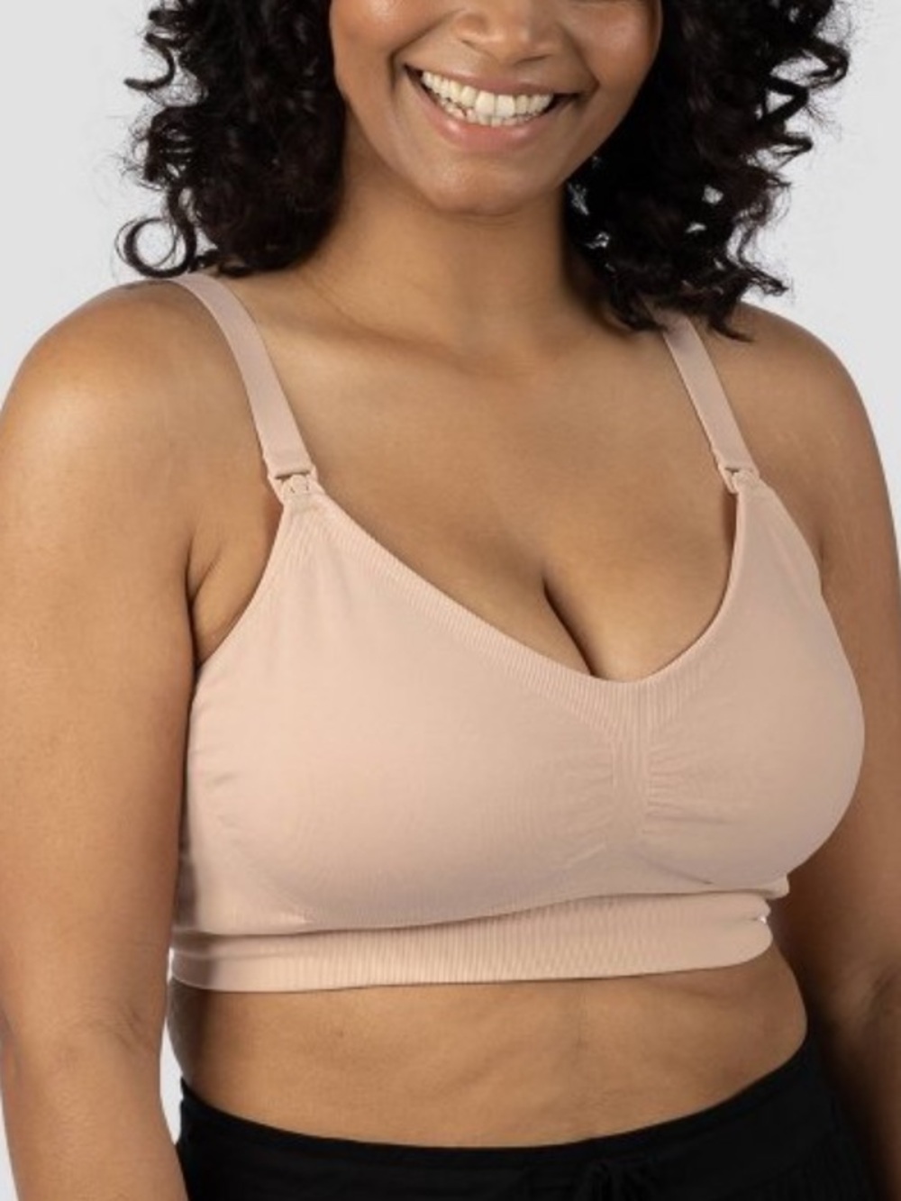 Kindred Bravely Hands-Free Pumping & Nursing Bra Beige - L Regular - KB6